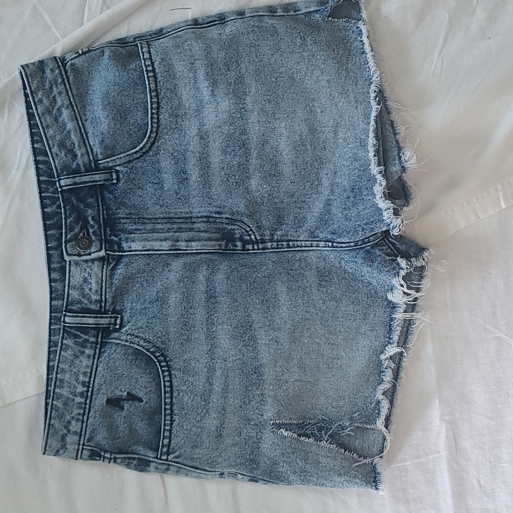AsYou high waisted jean denim shorts size 30"
